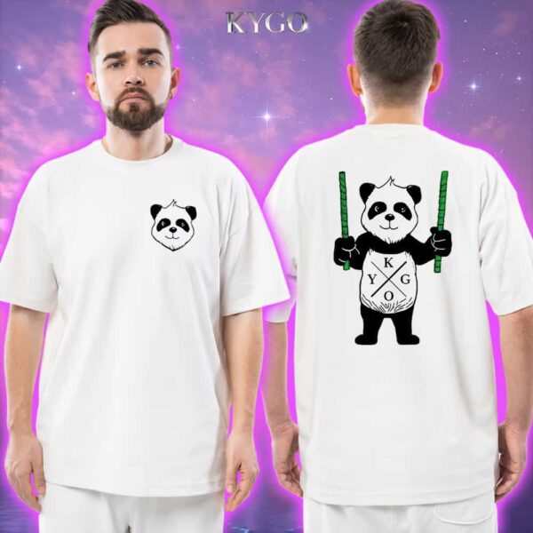 Official Merchandise Kygo World Tour Part Two 2025 Panda Tee (White) – Unisex T-Shirt, Long Sleeve, Hoodie