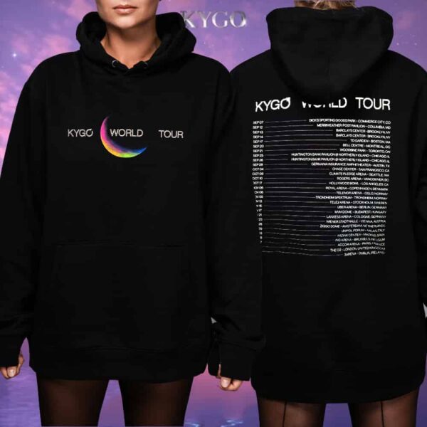Official Merchandise Kygo World Tour Part Two 2025 Planet Hoodie Tour Dates (Black) – Unisex T-Shirt, Long Sleeve, Hoodie