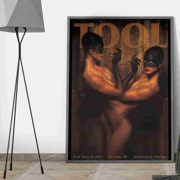 Official Tool Band Poster Artwork By Tas Limur And Jacob Roanhaus March 30 2025 At Sao Paulo Brazil Audodromo De Interlagos Poster Canvas