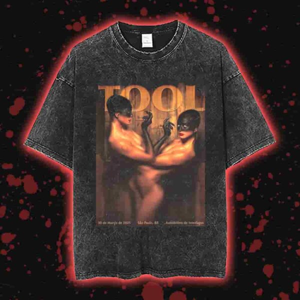 Official Tool Band Poster Artwork By Tas Limur And Jacob Roanhaus March 30 2025 At Sao Paulo Brazil Audodromo De Interlagos Unisex Washed T-Shirt
