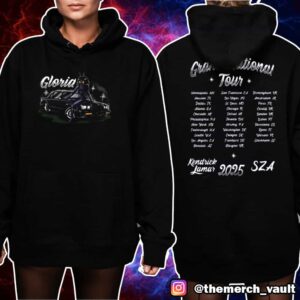 Kendrick Lamar x SZA Grand National Tour 2025 Gloria Version With Tour Cities Print On Back Unisex T-Shirt Merchandise