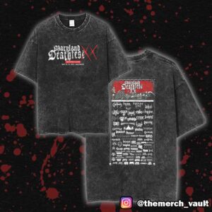 Maryland Deathfest May 21-25 2025 At Maryland Baltimore US With Lineup Print On Back Washed Unisex T-Shirt